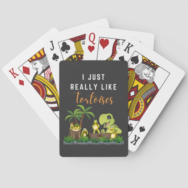 Turtle Älskare säger att jag bara Verkligen som To Casinokort (Baksidan)