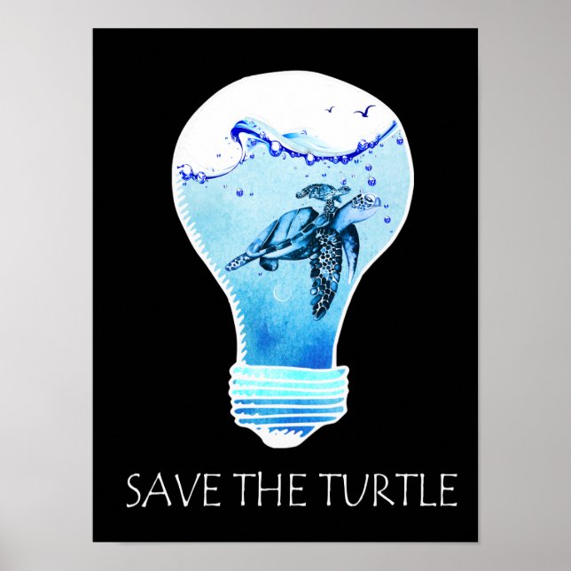 Turtle Älskare | Spara Turkiet Poster (Framsidan)