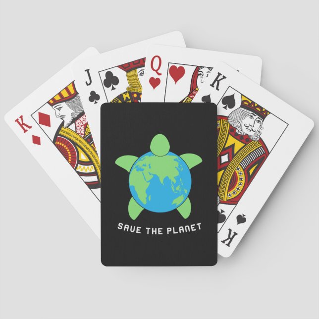 Turtle Älskare | Spara Turtle Planet Casinokort (Baksidan)