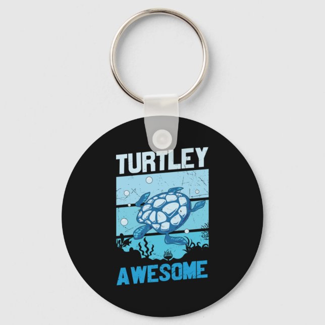 Turtle Älskare | Turtley Fantastisk Nyckelring (Framsida)