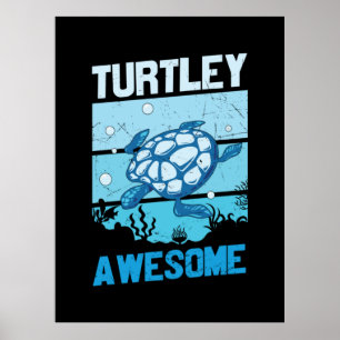 Turtle Älskare Turtley Fantastisk Poster