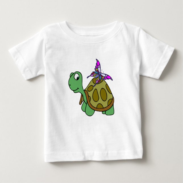turtle and butterfly t shirt (Framsida)