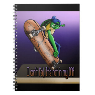 Turtle and Skateboard Anteckningsbok