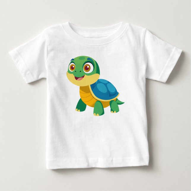 Turtle and snäcka bilder t shirt (Framsida)
