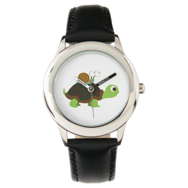 Turtle and snigel watch armbandsur (Framsida)
