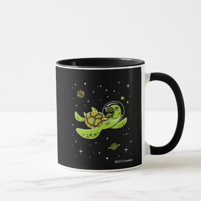 Turtle Animals in Space Mugg (Höger)