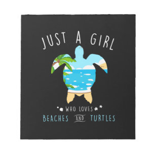Turtle är bara en flicka som Kärlek Beachs och Tur Anteckningsblock