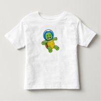 Turtle as Astronaut med Glass boll