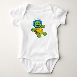 Turtle as Astronaut med Glass boll T Shirt