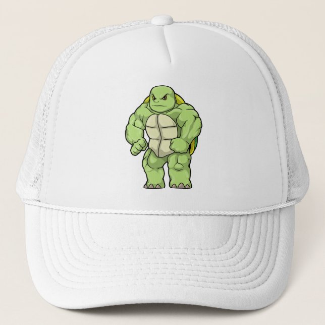 Turtle as Bodybuilding der with Six pack Keps (Framsida)