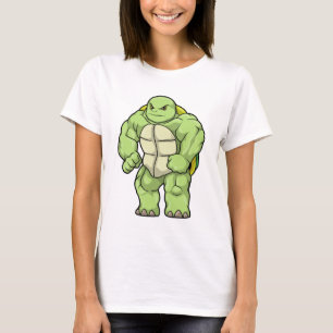 Turtle as Bodybuilding der with Six pack T Shirt