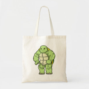 Turtle as Bodybuilding der with Six pack Tygkasse