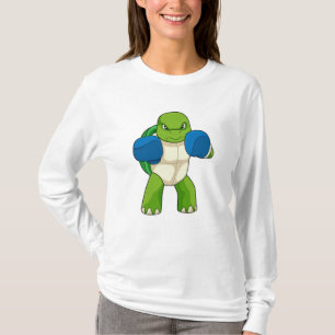Turtle as Boxer with Boxing handskar T Shirt