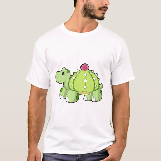 Turtle as Cactus T Shirt (Framsida)