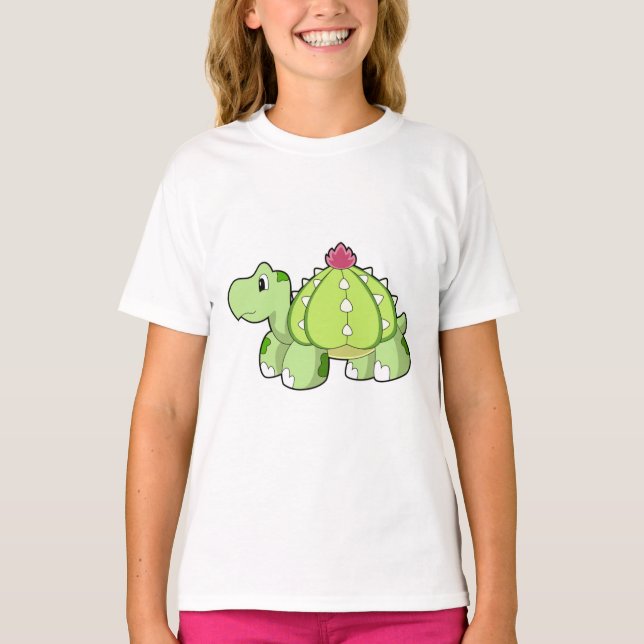 Turtle as Cactus T Shirt (Framsida)