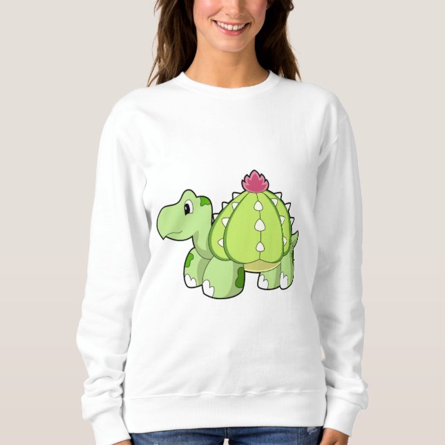 Turtle as Cactus T Shirt (Framsida)