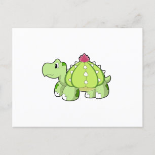 Turtle as Cactus Vykort