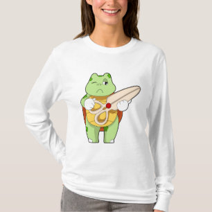 Turtle as Hairdresser with Scissors T Shirt