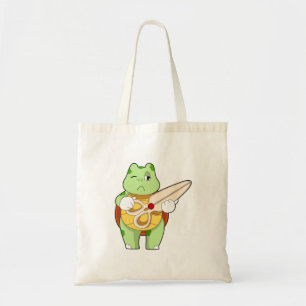 Turtle as Hairdresser with Scissors Tygkasse