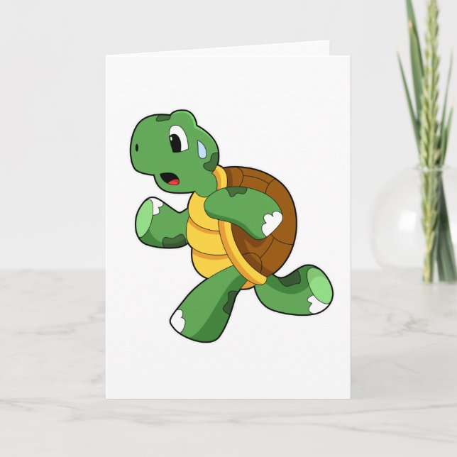 Turtle as Joggare at Running Kort (Framsida)