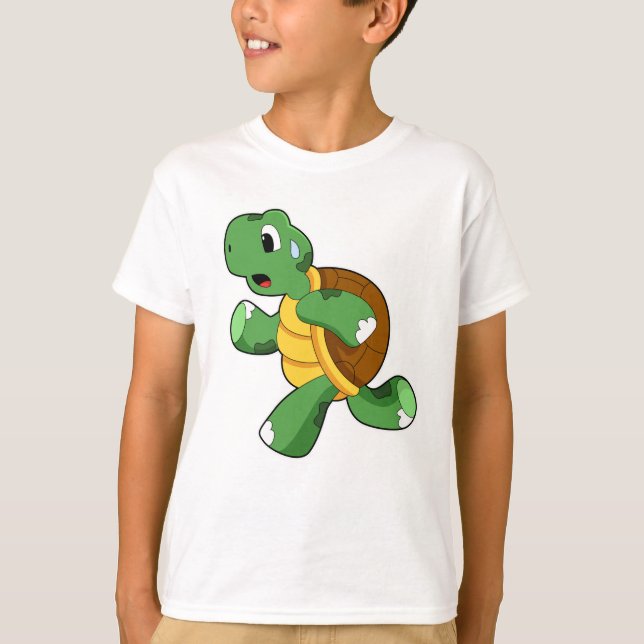 Turtle as Joggare at Running T Shirt (Framsida)