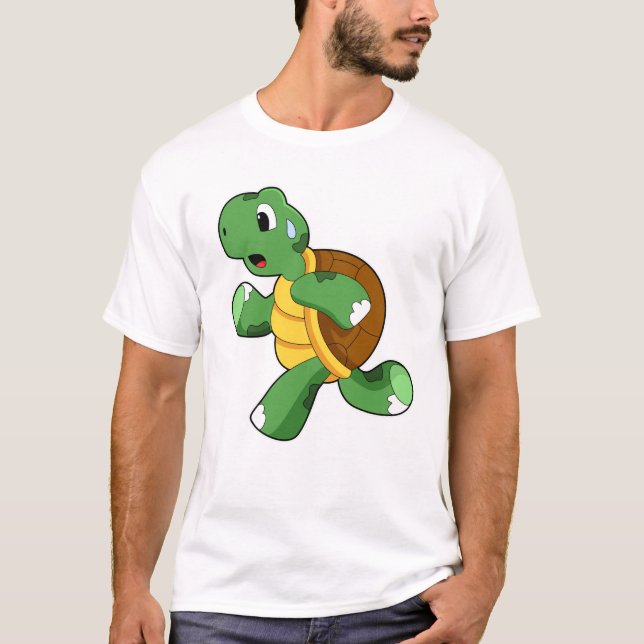 Turtle as Joggare at Running T Shirt (Framsida)