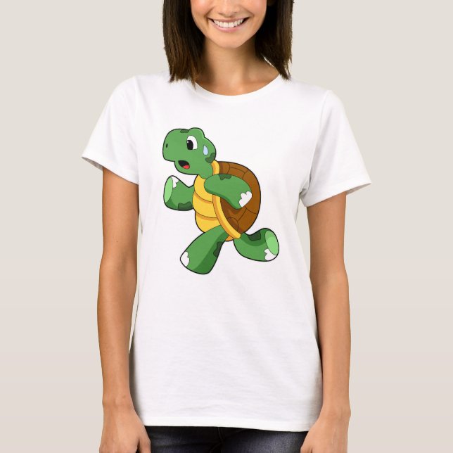 Turtle as Joggare at Running T Shirt (Framsida)