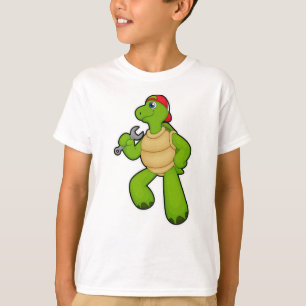 Turtle as Mechanic with Wrench & Cap T Shirt