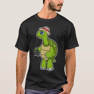 Turtle as Photographer with Camera T Shirt