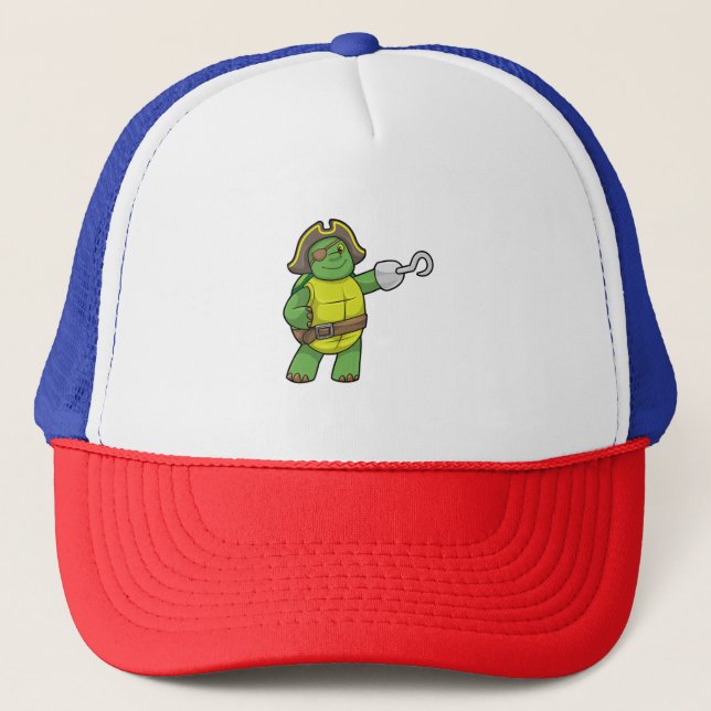 Turtle as Pirat med Hooking hand & Öga patch Keps (Framsida)
