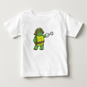 Turtle as Pirat med Hooking hand & Öga patch T Shirt