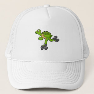 Turtle as Skater with Roller skates Keps