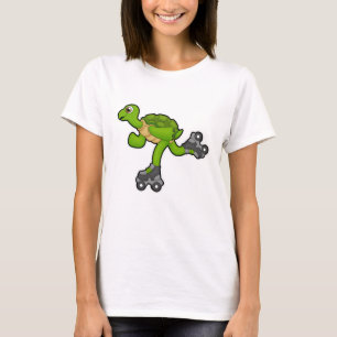 Turtle as Skater with Roller skates T Shirt