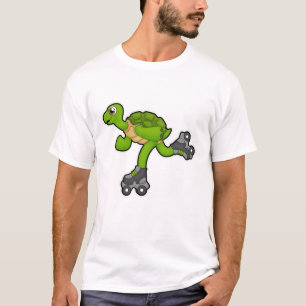 Turtle as Skater with Roller skates T Shirt