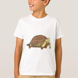 Turtle as Skater with Skateboard T Shirt