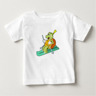 Turtle as Skier with Ski T Shirt