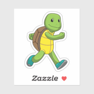 Turtle as Springer at Running Klistermärken