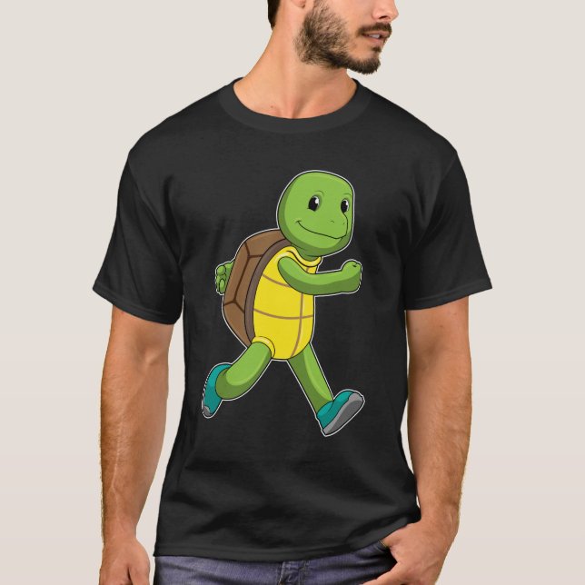 Turtle as Springer at Running T Shirt (Framsida)