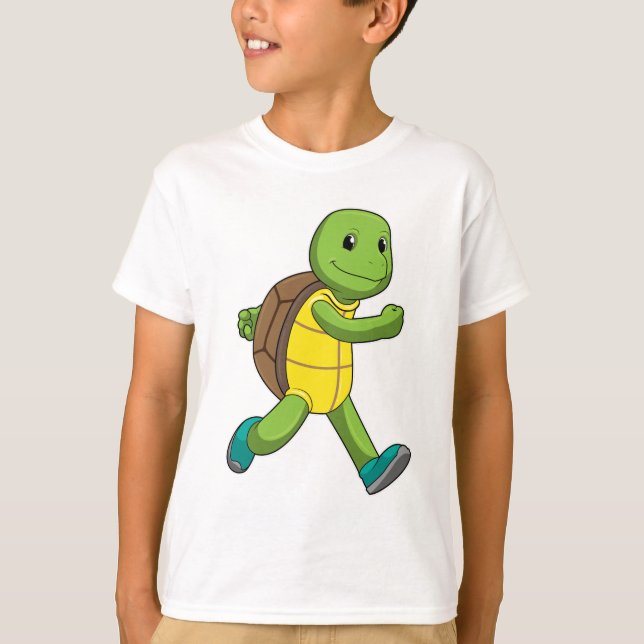 Turtle as Springer at Running T Shirt (Framsida)