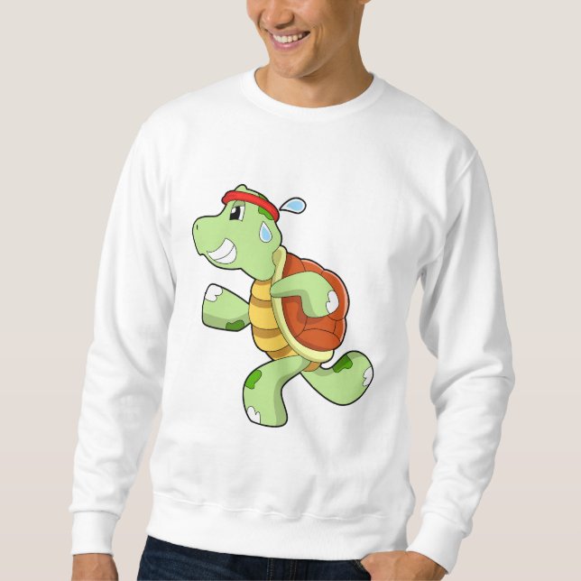 Turtle as Springer Lång Ärmad Tröja (Framsida)