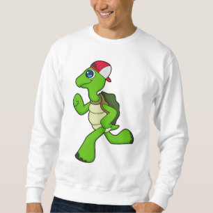 Turtle as Springer with Cap Lång Ärmad Tröja