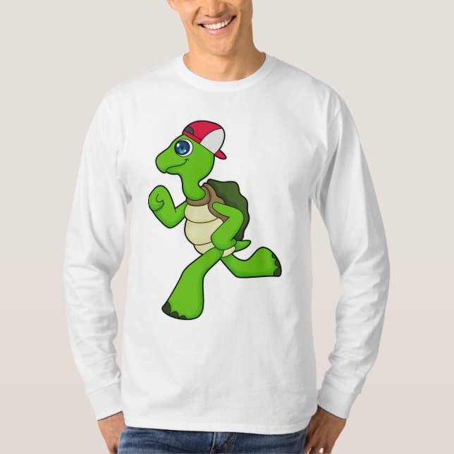 Turtle as Springer with Cap T Shirt (Framsida)