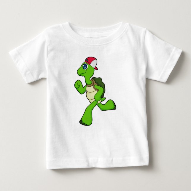 Turtle as Springer with Cap T Shirt (Framsida)
