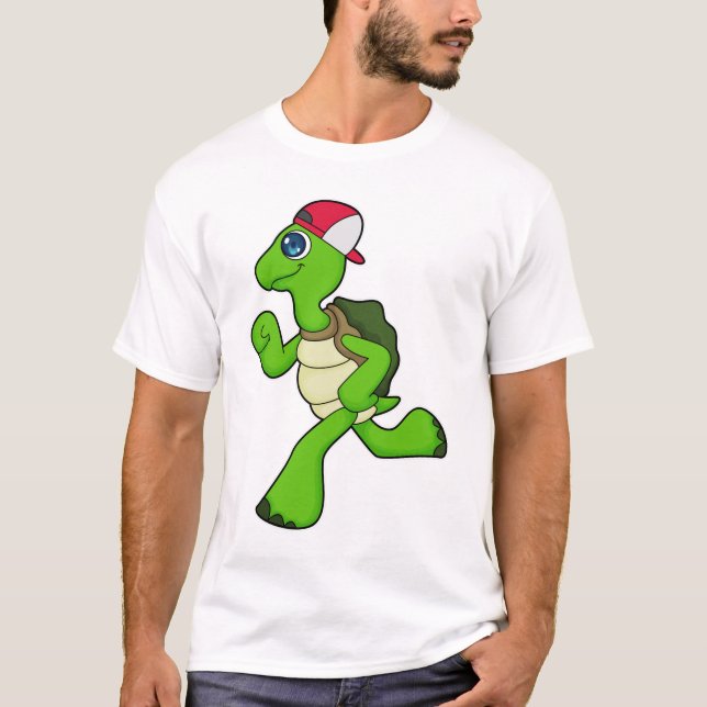 Turtle as Springer with Cap T Shirt (Framsida)