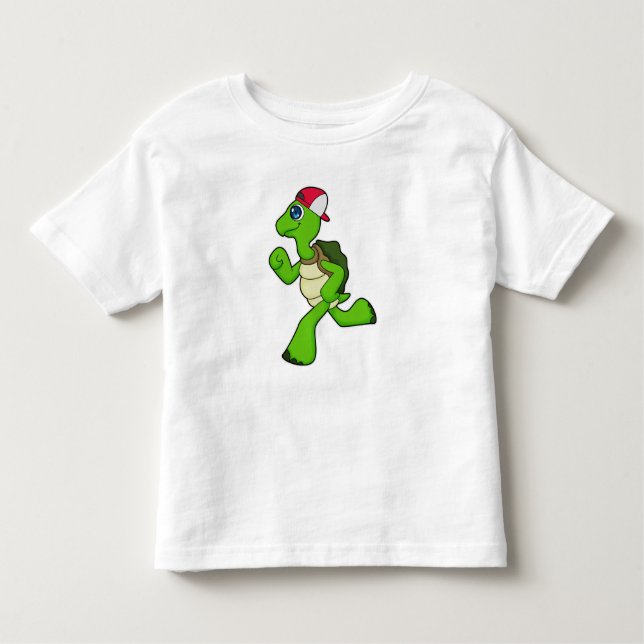 Turtle as Springer with Cap T Shirt (Framsida)