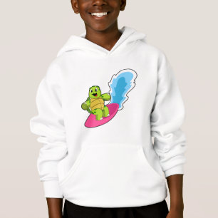 Turtle as Surfer med Surfboard T Shirt