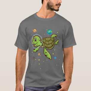 Turtle Astronaut Turtle Älskare for Turtle Animal  T Shirt