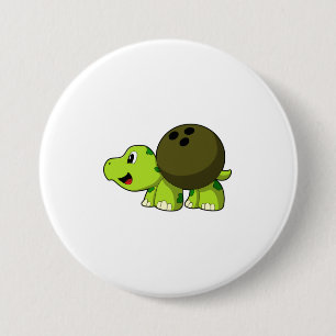Turtle at Bowling med Bowling ball Knapp