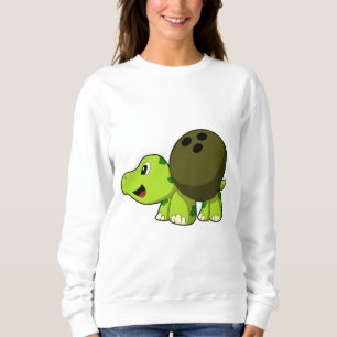 Turtle at Bowling med Bowling ball T Shirt