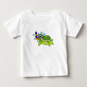 Turtle at Diving with Snorkel T Shirt